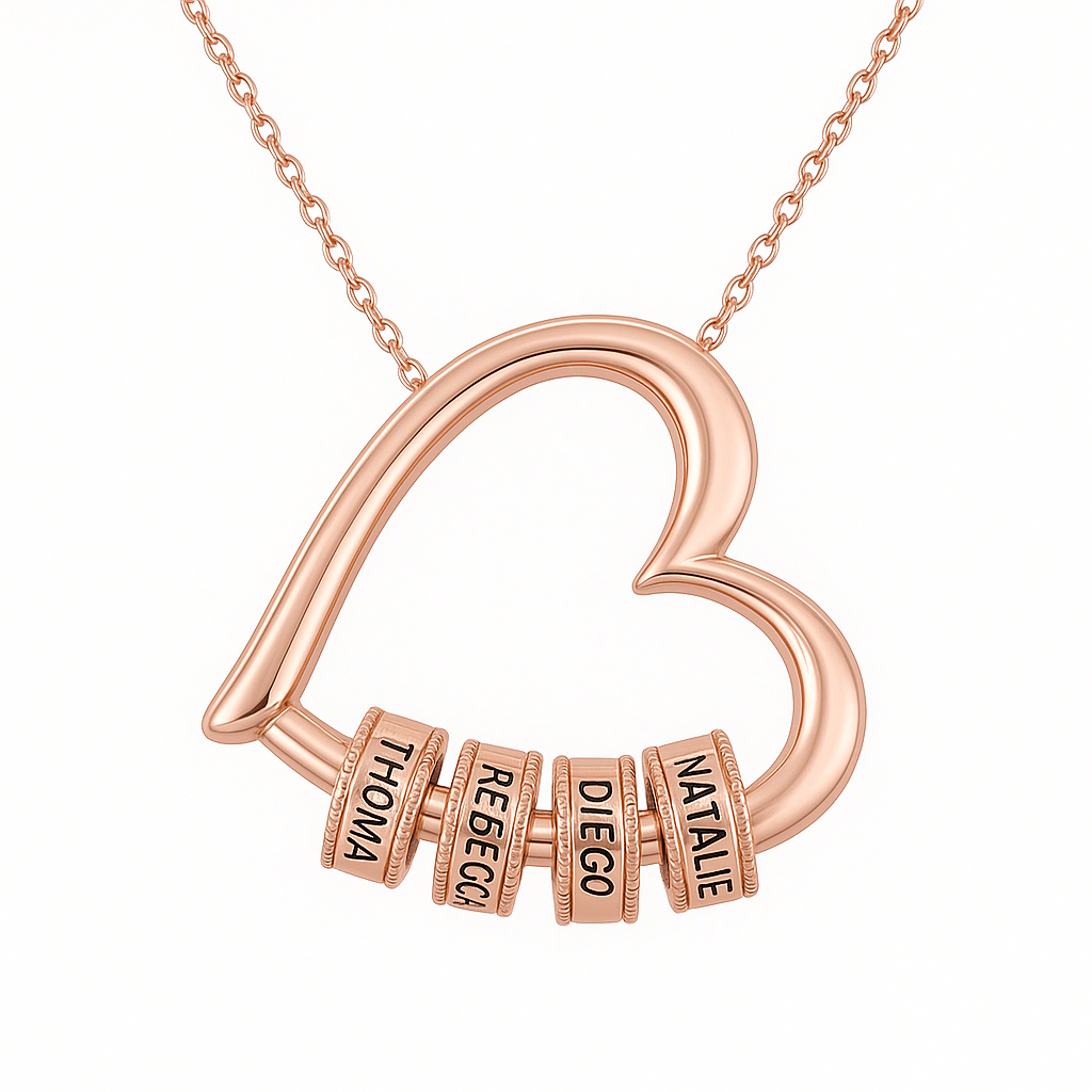 Heart Pendant with Custom Name Engraving