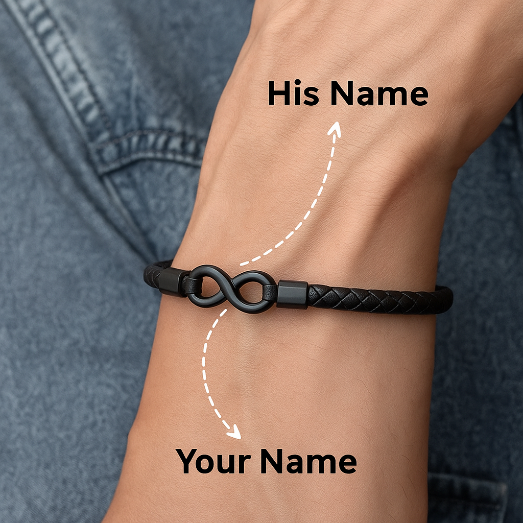 “Always With You” Infinity Personalized Bracelet
