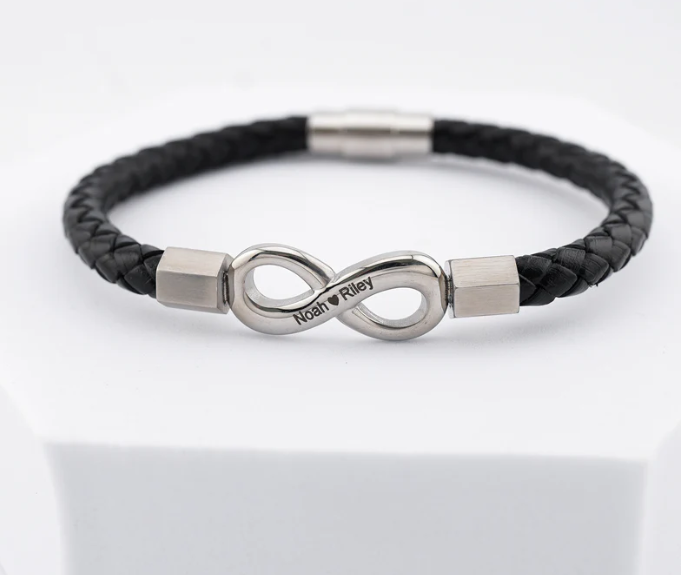 “Always With You” Infinity Personalized Bracelet